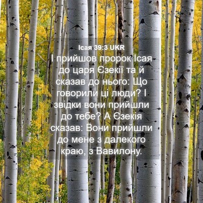 Picture 04 - Ісая 39:3 UKR - І прийшов пророк Ісая до - Bible Verse Picture