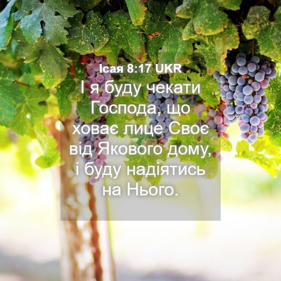 Picture 04 - Ісая 8:17 UKR - І я буду чекати Господа, що - Bible Verse Picture