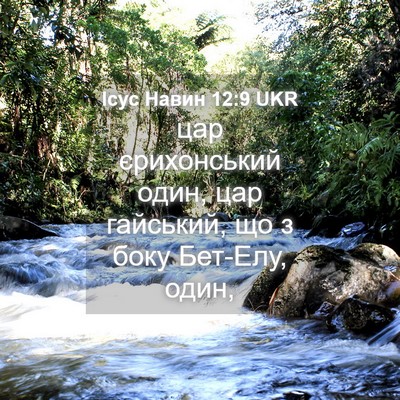 Picture 04 - Ісус Навин 12:9 UKR - цар єрихонський один, цар - Bible Verse Picture