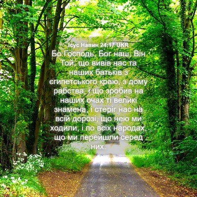 Picture 04 - Ісус Навин 24:17 UKR - Бо Господь, Бог наш, Він - Bible Verse Picture