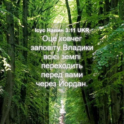 Picture 04 - Ісус Навин 3:11 UKR - Оце ковчег заповіту - Bible Verse Picture