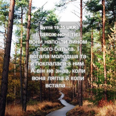 Picture 04 - Буття 19:35 UKR - І також ночі тієї вони - Bible Verse Picture