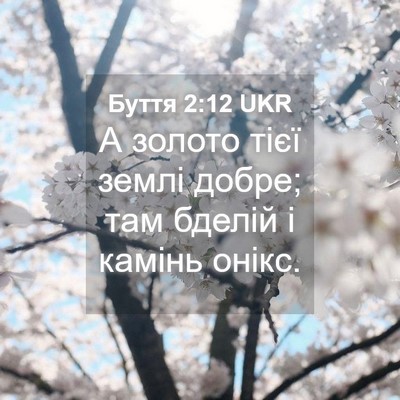 Picture 04 - Буття 2:12 UKR - А золото тієї землі добре; - Bible Verse Picture