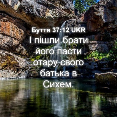 Picture 04 - Буття 37:12 UKR - І пішли брати його пасти - Bible Verse Picture