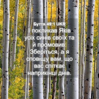 Picture 04 - Буття 49:1 UKR - І покликав Яків усіх синів - Bible Verse Picture