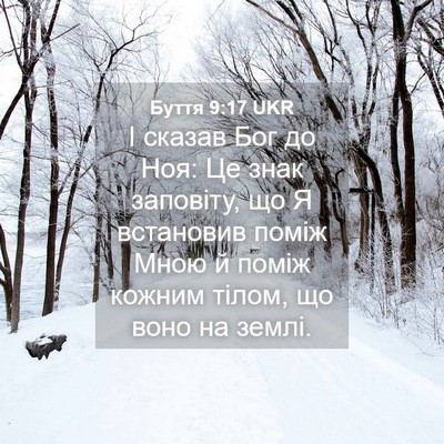 Picture 04 - Буття 9:17 UKR - І сказав Бог до Ноя: Це знак - Bible Verse Picture