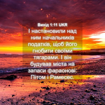 Picture 04 - Вихід 1:11 UKR - І настановили над ним - Bible Verse Picture