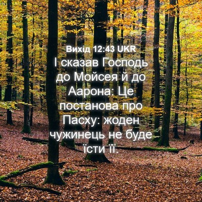 Picture 04 - Вихід 12:43 UKR - І сказав Господь до Мойсея - Bible Verse Picture