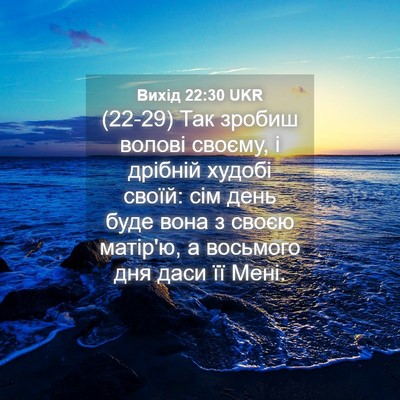 Picture 04 - Вихід 22:30 UKR - (22-29) Так зробиш волові - Bible Verse Picture