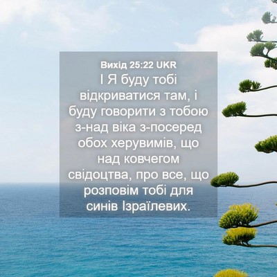 Picture 04 - Вихід 25:22 UKR - І Я буду тобі відкриватися - Bible Verse Picture