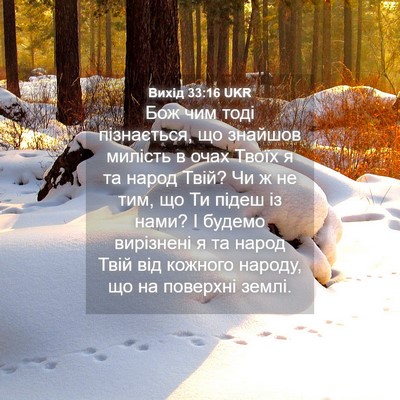Picture 04 - Вихід 33:16 UKR - Бож чим тоді пізнається, що - Bible Verse Picture