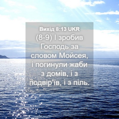 Picture 04 - Вихід 8:13 UKR - (8-9) І зробив Господь за - Bible Verse Picture