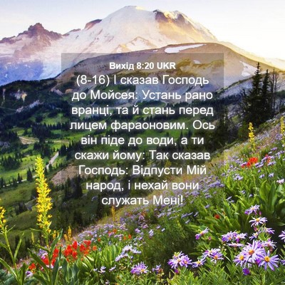 Picture 04 - Вихід 8:20 UKR - (8-16) І сказав Господь до - Bible Verse Picture