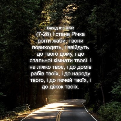Picture 04 - Вихід 8:3 UKR - (7-28) І стане Річка роїти - Bible Verse Picture