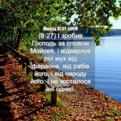 Picture 04 - Вихід 8:31 UKR - (8-27) І зробив Господь за - Bible Verse Picture