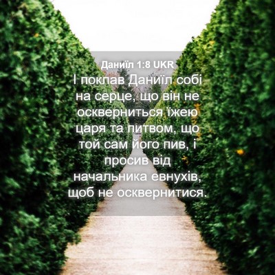 Picture 04 - Даниїл 1:8 UKR - І поклав Даниїл собі на - Bible Verse Picture