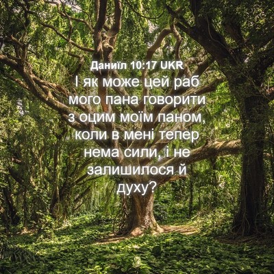 Picture 04 - Даниїл 10:17 UKR - І як може цей раб мого пана - Bible Verse Picture