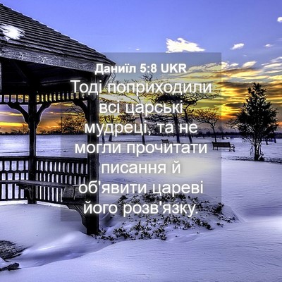 Picture 04 - Даниїл 5:8 UKR - Тоді поприходили всі - Bible Verse Picture