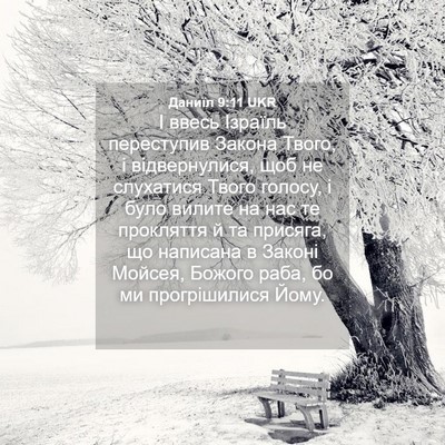 Picture 04 - Даниїл 9:11 UKR - І ввесь Ізраїль переступив - Bible Verse Picture