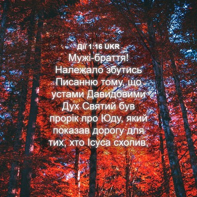 Picture 04 - Дії 1:16 UKR - Мужі-браття! Належало - Bible Verse Picture
