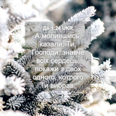 Picture 04 - Дії 1:24 UKR - А молившись, казали: Ти, - Bible Verse Picture