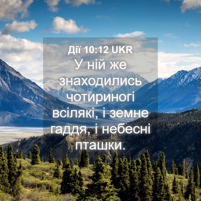 Picture 04 - Дії 10:12 UKR - У ній же знаходились - Bible Verse Picture