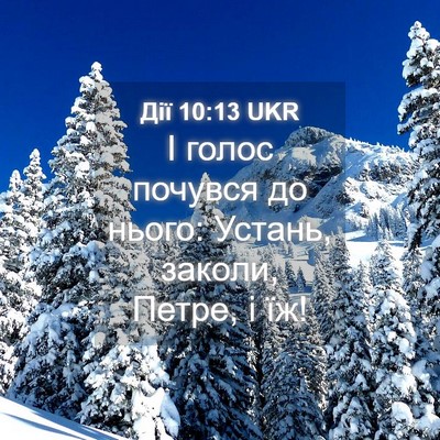 Picture 04 - Дії 10:13 UKR - І голос почувся до нього: - Bible Verse Picture
