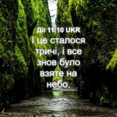 Picture 04 - Дії 11:10 UKR - І це сталося тричі, і все - Bible Verse Picture