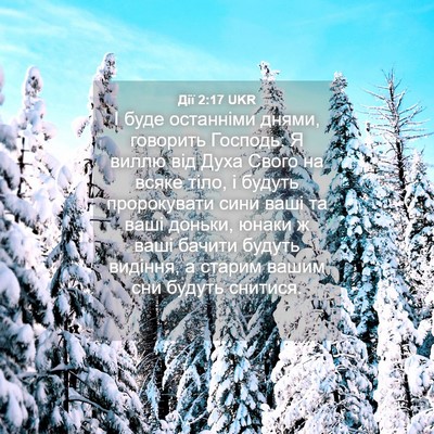Picture 04 - Дії 2:17 UKR - І буде останніми днями, - Bible Verse Picture