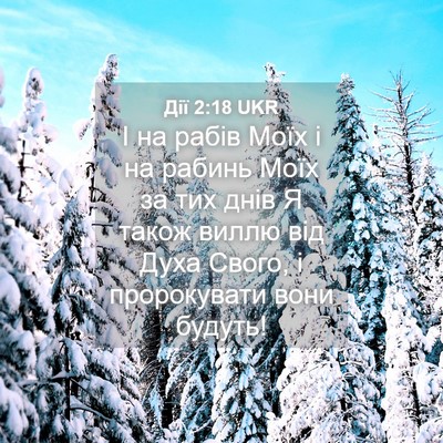 Picture 04 - Дії 2:18 UKR - І на рабів Моїх і на рабинь - Bible Verse Picture