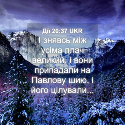 Picture 04 - Дії 20:37 UKR - І знявсь між усіма плач - Bible Verse Picture