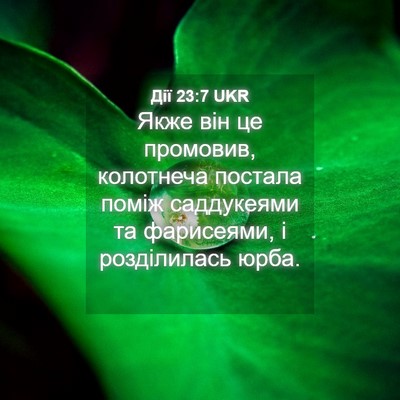 Picture 04 - Дії 23:7 UKR - Якже він це промовив, - Bible Verse Picture