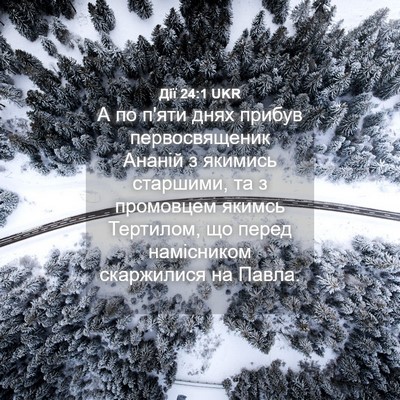Picture 04 - Дії 24:1 UKR - А по п'яти днях прибув - Bible Verse Picture