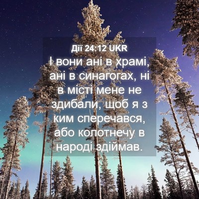 Picture 04 - Дії 24:12 UKR - І вони ані в храмі, ані в - Bible Verse Picture