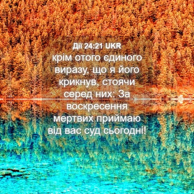 Picture 04 - Дії 24:21 UKR - крім отого єдиного виразу, - Bible Verse Picture