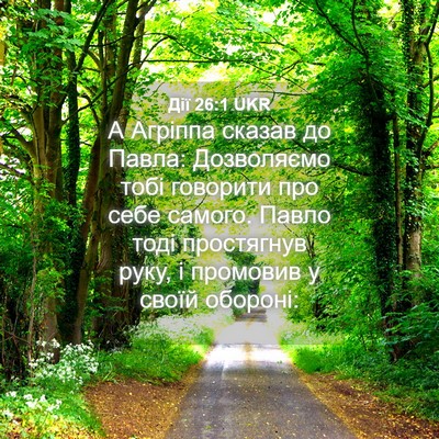Picture 04 - Дії 26:1 UKR - А Агріппа сказав до Павла: - Bible Verse Picture