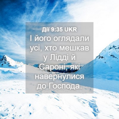 Picture 04 - Дії 9:35 UKR - І його оглядали усі, хто - Bible Verse Picture