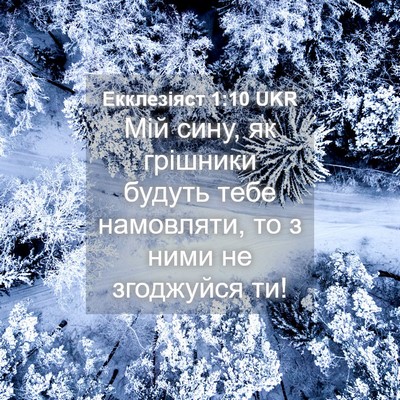 Picture 04 - Екклезіяст 1:10 UKR - Мій сину, як грішники - Bible Verse Picture