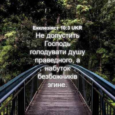 Picture 04 - Екклезіяст 10:3 UKR - Не допустить Господь - Bible Verse Picture