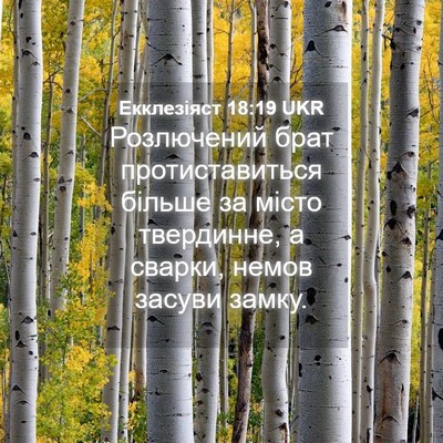 Picture 04 - Екклезіяст 18:19 UKR - Розлючений брат - Bible Verse Picture