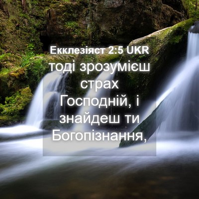 Picture 04 - Екклезіяст 2:5 UKR - тоді зрозумієш страх - Bible Verse Picture