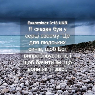 Picture 04 - Екклезіяст 3:18 UKR - Я сказав був у серці - Bible Verse Picture