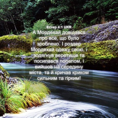 Picture 04 - Естер 4:1 UKR - А Мордехай довідався про - Bible Verse Picture