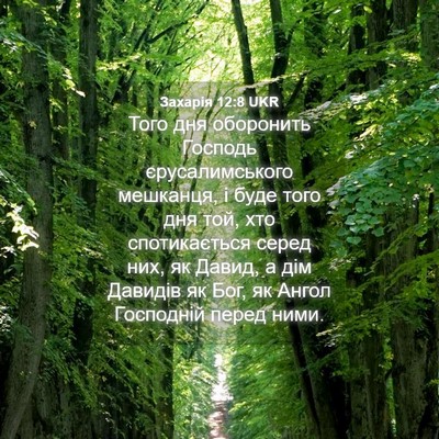 Picture 04 - Захарія 12:8 UKR - Того дня оборонить Господь - Bible Verse Picture