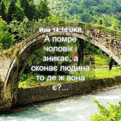 Picture 04 - Йов 14:10 UKR - А помре чоловік і зникає, а - Bible Verse Picture