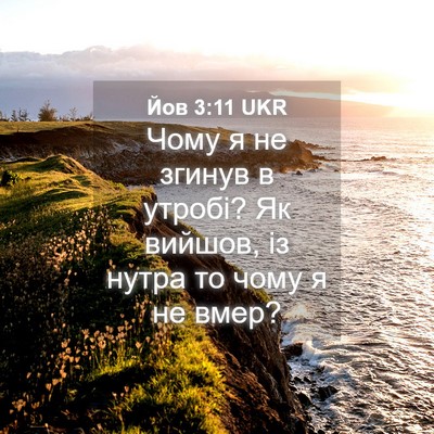 Picture 04 - Йов 3:11 UKR - Чому я не згинув в утробі? - Bible Verse Picture