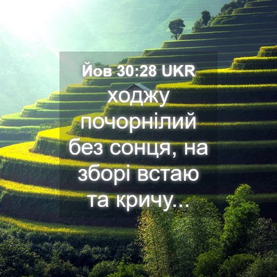 Picture 04 - Йов 30:28 UKR - ходжу почорнілий без - Bible Verse Picture