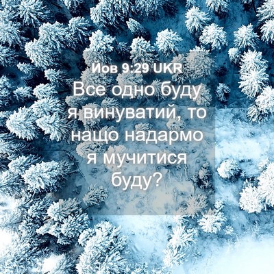 Picture 04 - Йов 9:29 UKR - Все одно буду я винуватий, - Bible Verse Picture