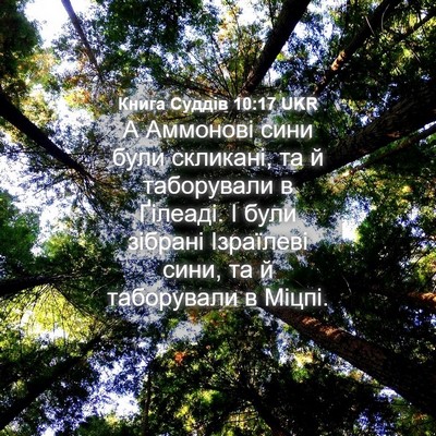 Picture 04 - Книга Суддів 10:17 UKR - А Аммонові сини були - Bible Verse Picture