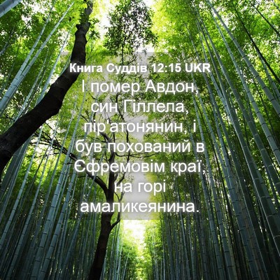 Picture 04 - Книга Суддів 12:15 UKR - І помер Авдон, син Гіллела, - Bible Verse Picture